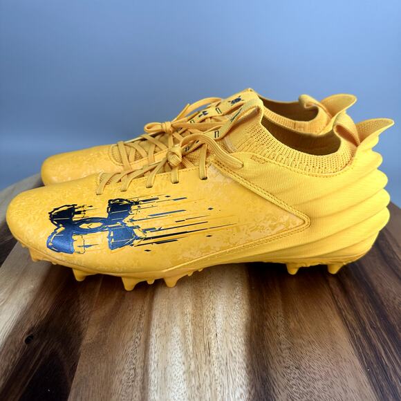 Under Armour Football Cleats Blur 2 MC Steel Town Gold 3027978-700 Mens Size 14 main image 7